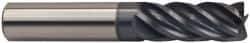 Accupro - 3/4" Diam 5 Flute Solid Carbide 0.06" Corner Radius End Mill - Benchmark Tooling