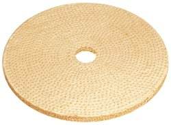 Osborn - 6" Diam x 1/4" Thick Unmounted Buffing Wheel - 9 Ply, Laminated Sisal, 1" Arbor Hole, Hard Density, Coarse Grade - Benchmark Tooling