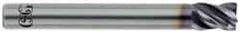 OSG - 1/2", 4 Flute, Single End, Solid Carbide, Corner Chamfer End Mill - 5" OAL, 35° Helix, Right Hand Flute, 5/8" LOC, Right Hand Cut - Benchmark Tooling