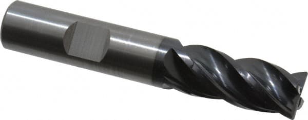 OSG - 1/2", 4 Flute, Single End, Solid Carbide, 0.03" Corner Radius End Mill - 3" OAL, Right Hand Flute, 1" LOC, Right Hand Cut - Benchmark Tooling