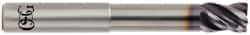 OSG - 3/8", 4 Flute, Single End, Solid Carbide, Corner Chamfer End Mill - 4" OAL, 35° Helix, Right Hand Flute, 1/2" LOC, Right Hand Cut, 1-7/8" Extended Reach - Benchmark Tooling