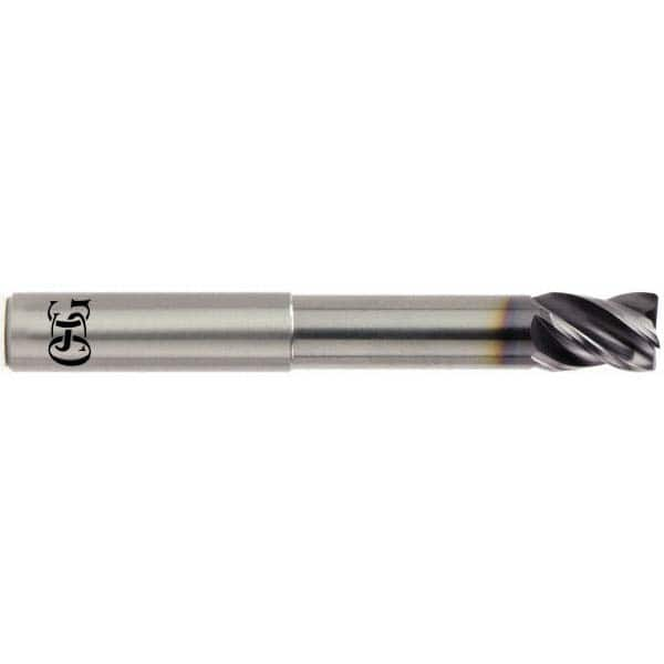 OSG - 1" Diam 4 Flute Solid Carbide 0.12" Corner Radius End Mill - Benchmark Tooling