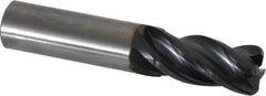 OSG - 3/4", 4 Flute, Single End, Solid Carbide, 1/8" Corner Radius End Mill - 4" OAL, 35° Helix, Right Hand Flute, 1-1/2" LOC, Right Hand Cut - Benchmark Tooling