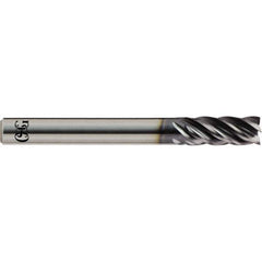 OSG - 1", 1-1/2" LOC, 1" Shank Diam, 4" OAL, 5 Flute, Solid Carbide Square End Mill - Benchmark Tooling