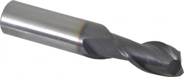 OSG - 11/16", 1-3/8" LOC, 3/4" Shank Diam, 4" OAL, 2 Flute, Solid Carbide Square End Mill - Benchmark Tooling