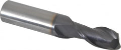 OSG - 11/16", 1-3/8" LOC, 3/4" Shank Diam, 4" OAL, 2 Flute, Solid Carbide Square End Mill - Benchmark Tooling