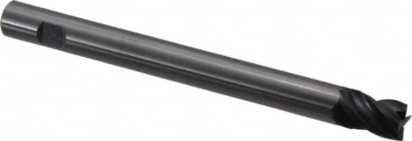 OSG - 5/8", 3/4" LOC, 5/8" Shank Diam, 7" OAL, 4 Flute, Solid Carbide Square End Mill - Single End, TiAlN Finish, Spiral Flute, 35° Helix, Centercutting, Right Hand Cut, Right Hand Flute, Series VG464 - Benchmark Tooling