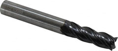 OSG - 1/2", 1-1/2" LOC, 1/2" Shank Diam, 4" OAL, 4 Flute, Solid Carbide Square End Mill - Single End, TiAlN Finish, Spiral Flute, 35° Helix, Centercutting, Right Hand Cut, Right Hand Flute, Series VG441 - Benchmark Tooling