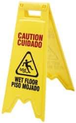 Ability One - Floor Sign - 11X28" YLW WET FLOOR SIGN - Benchmark Tooling