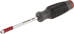 Proto - 4mm Hollow Shaft Nutdriver - Ergonomic Handle, 8-1/4" OAL - Benchmark Tooling