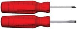 Screwdriver Set: 2 Pc, Phillips & Slotted Bit Sizes: Philips #1