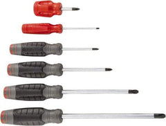 Proto - 6 Piece Phillips & Stubby Screwdriver Set - Bit Sizes: Philips #0 to #4 - Benchmark Tooling