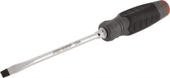 Proto - 267mm OAL Keystone Slotted Screwdriver - 152mm Blade Length, Round Shank, Ergonomic Handle - Benchmark Tooling