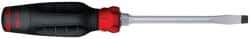 Proto - 210mm OAL Keystone Slotted Screwdriver - 102mm Blade Length, Round Shank, Ergonomic Handle - Benchmark Tooling