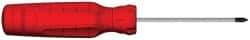 Proto - #0, 5-1/4" OAL, Standard Phillips Screwdriver - 2" Blade Length, Round Shank, Ergonomic Handle - Benchmark Tooling