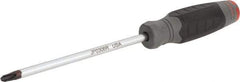 Proto - #3, 10-1/2" OAL, Standard Phillips Screwdriver - 6" Blade Length, Round Shank, Ergonomic Handle - Benchmark Tooling