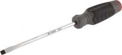 Proto - 260mm OAL Keystone Slotted Screwdriver - 152mm Blade Length, Round Shank, Ergonomic Handle - Benchmark Tooling