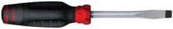 Proto - 216mm OAL Keystone Slotted Screwdriver - 102mm Blade Length, Round Shank, Ergonomic Handle - Benchmark Tooling