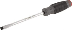 Proto - 267mm OAL Keystone Slotted Screwdriver - 152mm Blade Length, Round Shank, Ergonomic Handle - Benchmark Tooling