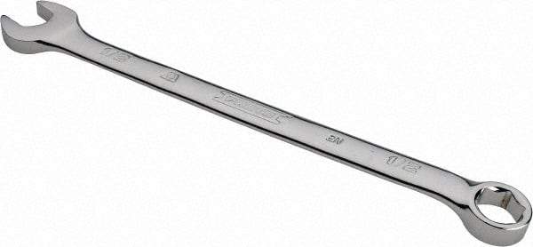 Proto - 1/2" 6 Point Combination Wrench - 15° Head Angle, 7-29/32" OAL, Steel, Chrome Finish - Benchmark Tooling