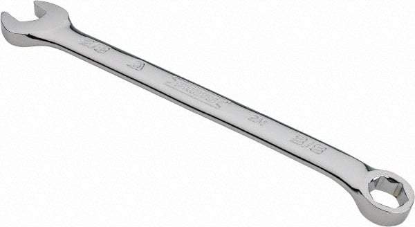 Proto - 3/8" 6 Point Combination Wrench - 15° Offset Angle, 6-1/4" OAL, Steel, Chrome Finish - Benchmark Tooling