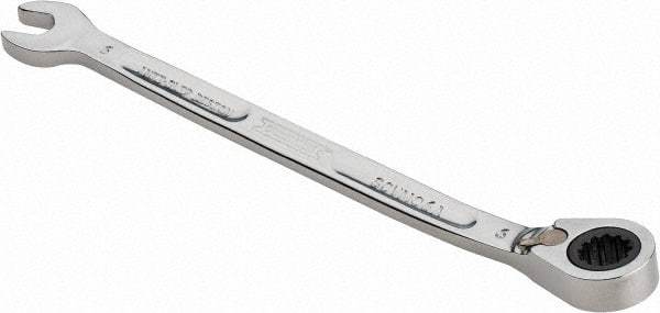 Proto - 6mm 12 Point Combination Wrench - 15° Head Angle, 4-59/64" OAL, Steel, Chrome Finish - Benchmark Tooling