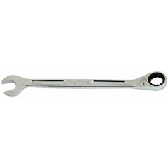 Combination Wrench: 11-15/32'' OAL, Steel, Chrome-Plated