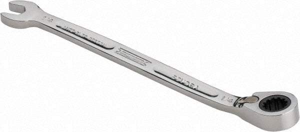 Proto - 1/4" 12 Point Combination Wrench - 15° Head Angle, 4-59/64" OAL, Steel, Chrome Finish - Benchmark Tooling