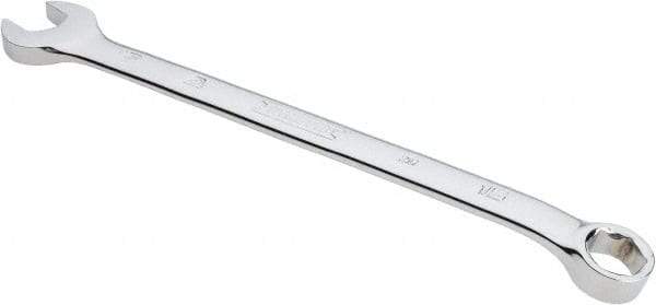 Proto - 15mm 6 Point Combination Wrench - 15° Head Angle, 9-9/64" OAL, Steel, Chrome Finish - Benchmark Tooling