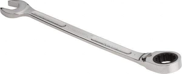 Proto - 1" 12 Point Combination Wrench - 15° Head Angle, 14-1/16" OAL, Steel, Chrome Finish - Benchmark Tooling