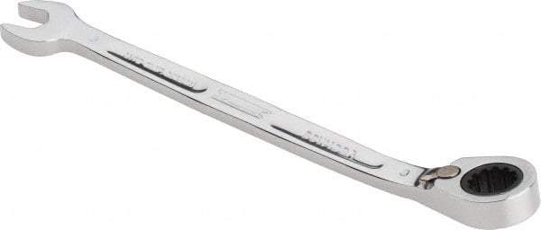 Proto - 8mm 12 Point Combination Wrench - 15° Head Angle, 5-7/16" OAL, Steel, Chrome Finish - Benchmark Tooling