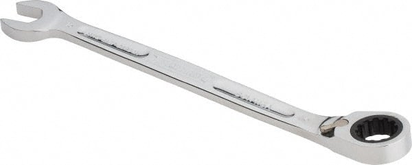 Combination Wrench: 9-33/64'' OAL, Steel, Chrome-Plated