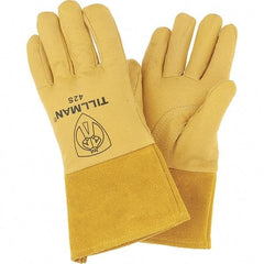 TILLMAN - Welder's & Heat Protective Gloves - SM GOLD 1/PR KEVLAR PIGSKIN WELD GLV - Benchmark Tooling