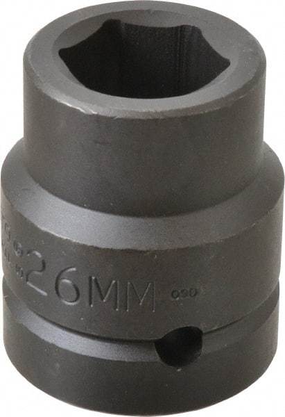 Proto - 1" Drive 26mm Impact Socket - 6 Points, 2-1/32" OAL - Benchmark Tooling