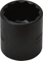 Proto - 13/16", 3/8" Drive, Standard Hand Socket - 12 Points, 1-7/16" OAL, Alloy Steel, Black Finish - Benchmark Tooling