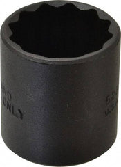 Proto - 15/16", 3/8" Drive, Standard Hand Socket - 12 Points, 1-9/16" OAL, Alloy Steel, Black Finish - Benchmark Tooling