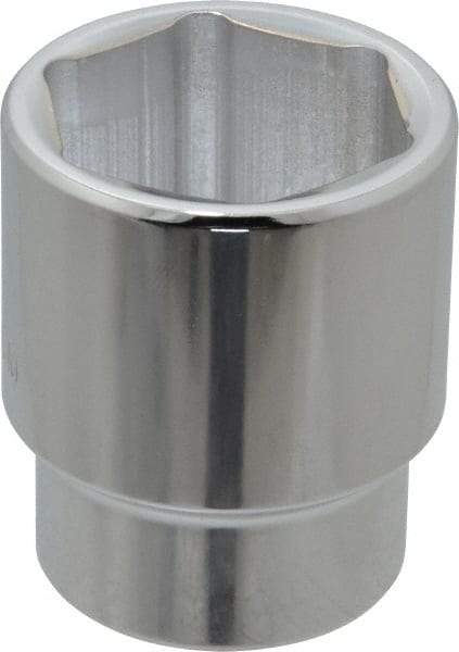 Proto - 1/2" Drive, Standard Hand Socket - 6 Points, 1-3/4" OAL, Alloy Steel, Chrome Finish - Benchmark Tooling