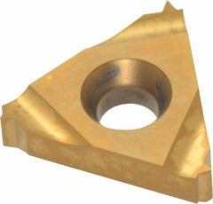 Hertel - 16IR Internal Right Hand 20 UN Laydown Threading Insert - Grade HG630TR, TiC/TiN Coated Carbide - Benchmark Tooling