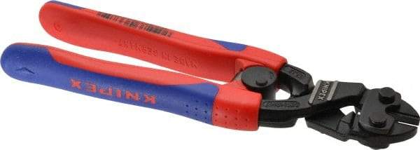 Knipex - 8" OAL, Bolt Cutter - 18mm Jaw Length x 33mm Jaw Width, Standard Head, Ergo Dual Component Handle - Benchmark Tooling