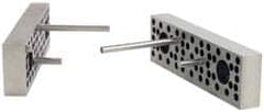 Kurt - 8" Jaw Width, 2.2" Jaw Height, 1.075" Jaw Thickness, 3-in-1 Plate, Vise Jaw Set - Steel, 2 Jaws, Steel, Bolt On, Hard Jaws, 8 Kurt Vise Compatibility - Benchmark Tooling