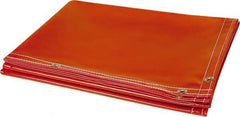 Steiner - 6' High x 8' Wide x 14mm Thick Vinyl Welding Curtain - Orange, Grommet - Benchmark Tooling