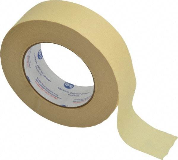 Intertape - 1-1/2" Wide x 60 Yd Long Tan Paper Masking Tape - Series 519, 6 mil Thick, 23 In/Lb Tensile Strength - Benchmark Tooling