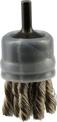 Osborn - 1" Brush Diam, Knotted, End Brush - 20,000 Max RPM - Benchmark Tooling