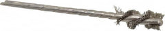 Osborn - 3/8" Diam Helical Stainless Steel Tube Brush - 0.008" Filament Diam, 1" Brush Length, 3-1/2" OAL, 1/8" Diam Shank - Benchmark Tooling