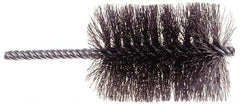 Osborn - 2" Long x 1/2" Diam Steel Tube Spiral Brush - 5" OAL, 0.006" Wire Diam, 0.187" Shank Diam - Benchmark Tooling