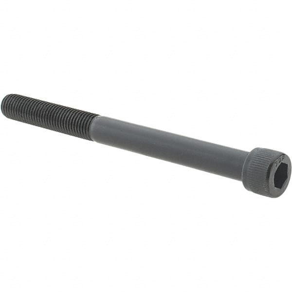 Value Collection - 5/16-24 UNF Hex Socket Drive, Socket Cap Screw - Alloy Steel, Black Oxide Finish, Partially Threaded, 3-1/2" Length Under Head - Benchmark Tooling