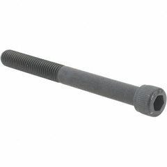 Value Collection - 1/4-28 UNF Hex Socket Drive, Socket Cap Screw - Alloy Steel, Black Oxide Finish, Partially Threaded, 2-1/2" Length Under Head - Benchmark Tooling