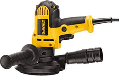 DeWALT - 5" Max Disc, 3,700 RPM, Electric Handheld Disc Sander - 120 Volts, Includes Wrench, 5" H&L Pad & Dust Shroud - Benchmark Tooling