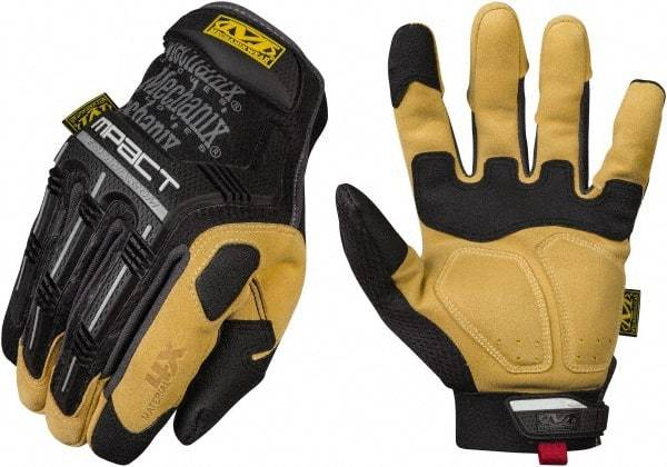 Mechanix Wear - Size L (10) Synthetic Leather/TPR/PORON XRD General Protection Work Gloves - For General Purpose, Uncoated, Hook & Loop Cuff, Full Fingered, Black, Paired - Benchmark Tooling