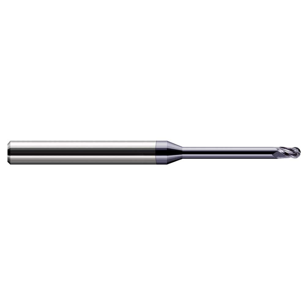 Harvey Tool - Ball End Mills; Mill Diameter (Inch): 5/32 ; Mill Diameter (Decimal Inch): 0.1562 ; Number of Flutes: 3 ; Length of Cut (Inch): 15/64 ; Length of Cut (Decimal Inch): 0.2340 ; Material: Solid Carbide - Exact Industrial Supply